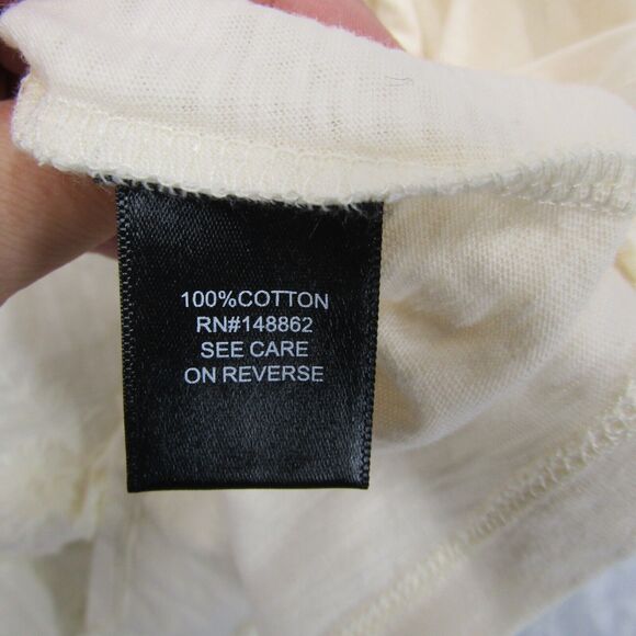 Torrid Cream Cotton Tank Ruffle Sleeve Embroidery Front Plus Size 1X Crew Neck - Picture 11 of 14